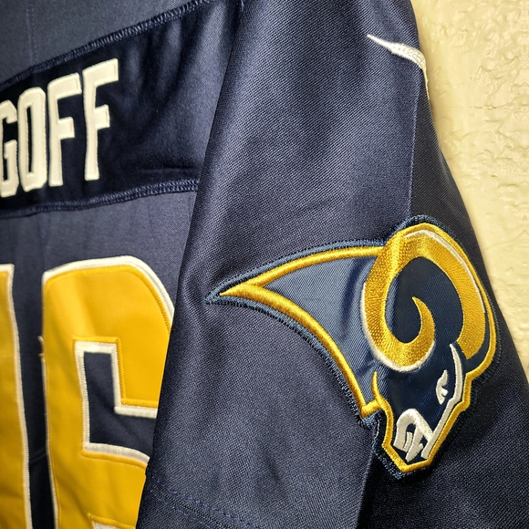 Nike Rams Jersey Navy and Gold - Picture 3 of 9